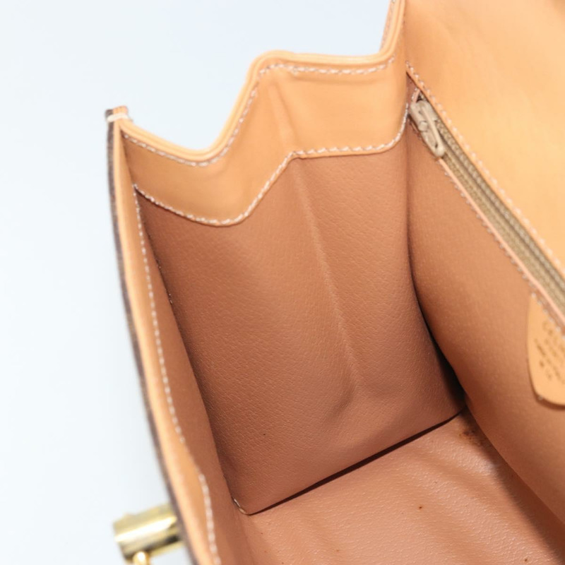 【日本直送】CELINE Macadam帆布手提包 PVC皮革 棕色金色 正品 AMZ142A-18