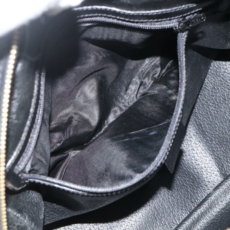 【日本直送】CELINE Macadam帆布手提包 PVC皮革 黑色金色 正品 AMZ525A-10