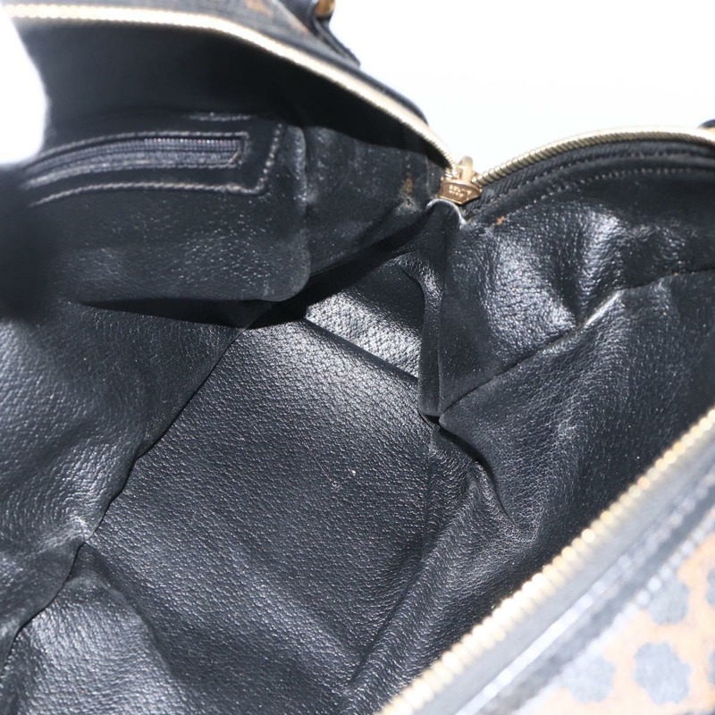 【日本直送】CELINE Macadam帆布手提包 PVC皮革 黑色金色 正品 AMZ525A-18