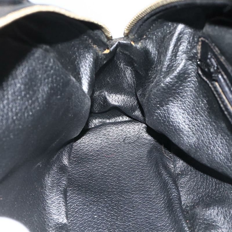 【日本直送】CELINE Macadam帆布手提包 PVC皮革 黑色金色 正品 AMZ525A-19