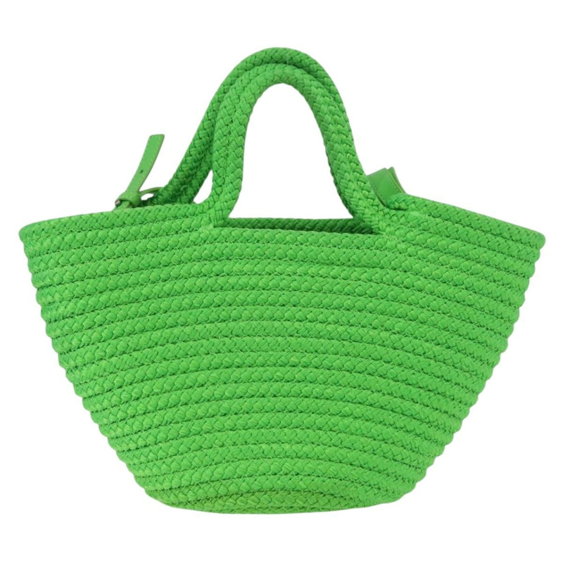 【日本直送】BALENCIAGA ibiza 小號尼龍手提包 2way 綠色銀色 695612 正品 YKZ737A-1