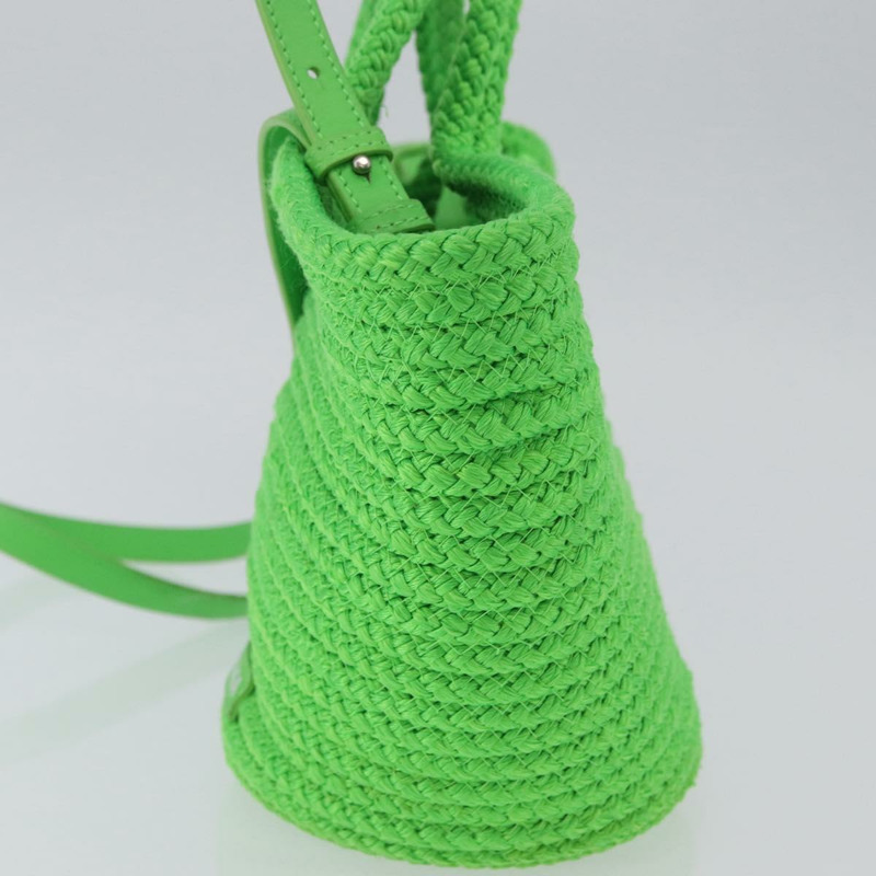 【日本直送】BALENCIAGA ibiza 小號尼龍手提包 2way 綠色銀色 695612 正品 YKZ737A-2