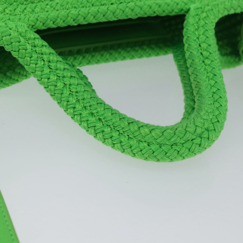 【日本直送】BALENCIAGA ibiza 小號尼龍手提包 2way 綠色銀色 695612 正品 YKZ737A-6