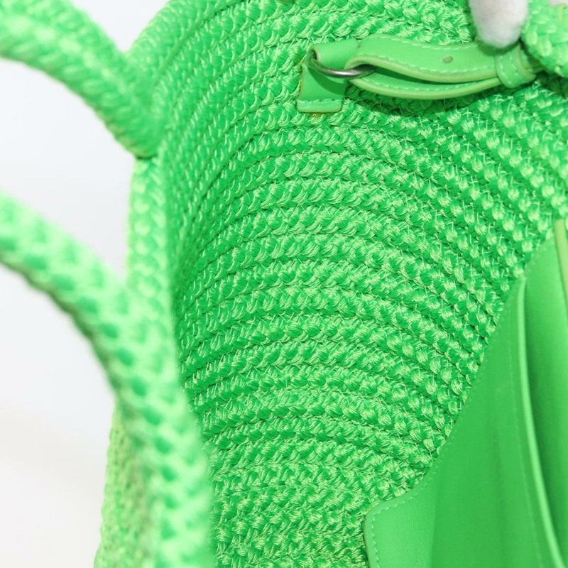 【日本直送】BALENCIAGA ibiza 小號尼龍手提包 2way 綠色銀色 695612 正品 YKZ737A-22