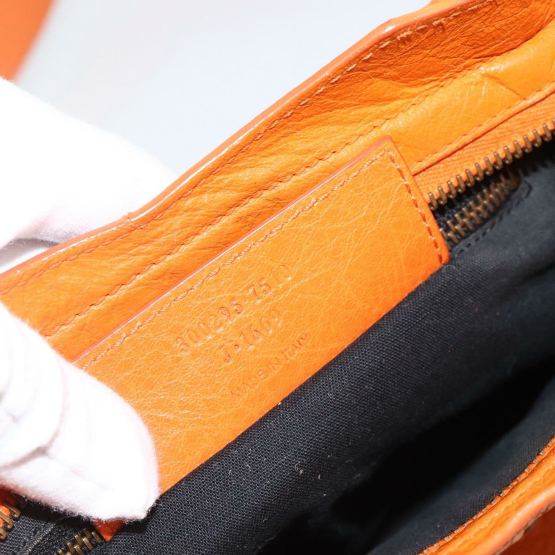 【日本直送】BALENCIAGA LuCity 手提包 皮革 2way 橙色 300295 正品 ka3266M-10