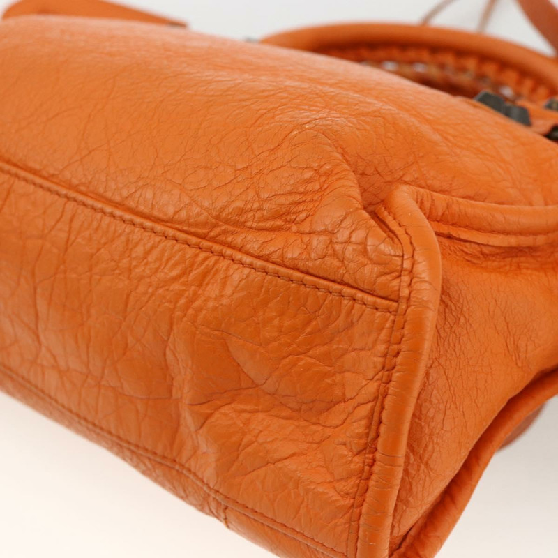 【日本直送】BALENCIAGA LuCity 手提包 皮革 2way 橙色 300295 正品 ka3266M-16