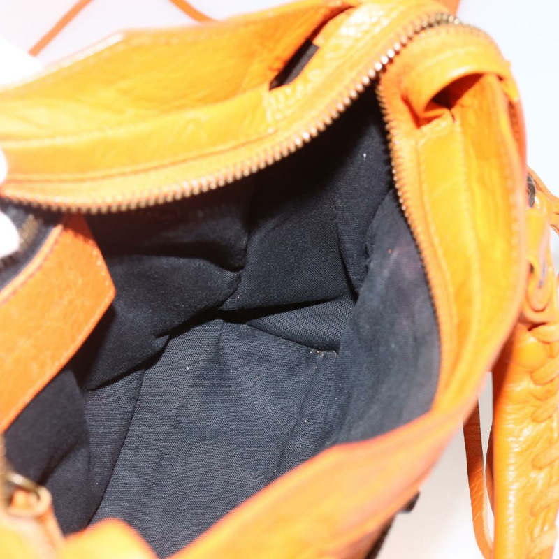 【日本直送】BALENCIAGA LuCity 手提包 皮革 2way 橙色 300295 正品 ka3266M-20