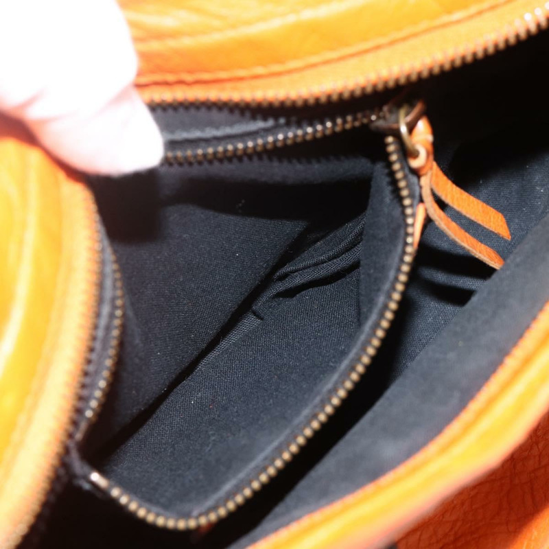 【日本直送】BALENCIAGA LuCity 手提包 皮革 2way 橙色 300295 正品 ka3266M-23