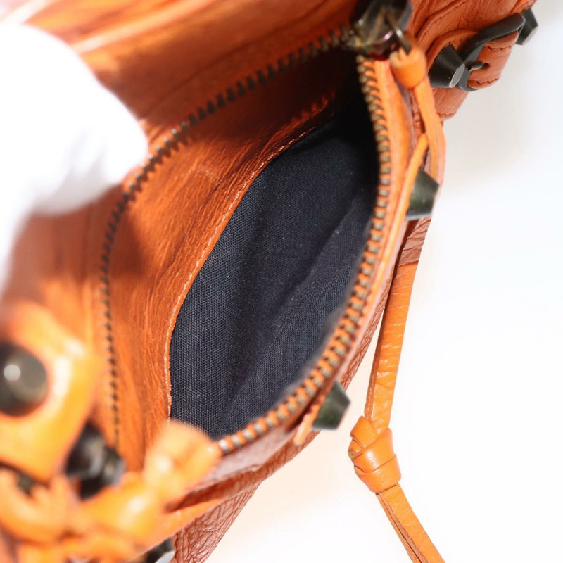 【日本直送】BALENCIAGA LuCity 手提包 皮革 2way 橙色 300295 正品 ka3266M-24
