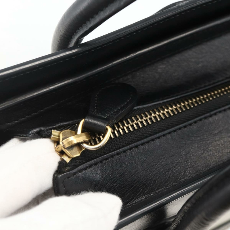 【日本直送】CELINE Luggage 手提包 皮革 2way 米色 金色 Auth ka3337SAM-8