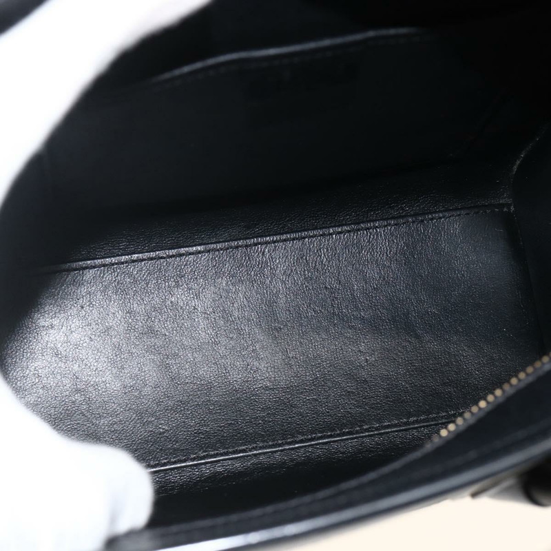 【日本直送】CELINE Luggage 手提包 皮革 2way 米色 金色 Auth ka3337SAM-9