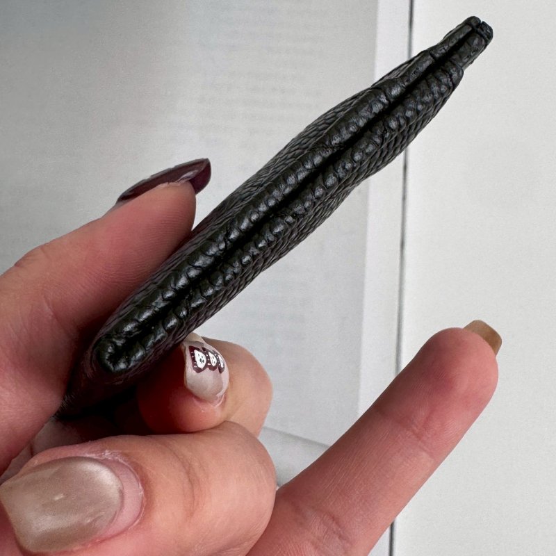 💥帶卡包就夠💥Chanel 黑色荔枝皮卡片夾-5