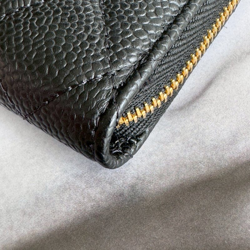 🤍熱賣斷貨款 Chanel 黑色荔枝皮卡片夾 晶片款-3