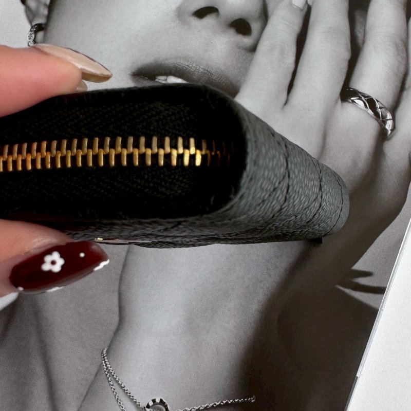 🤍熱賣斷貨款 Chanel 黑色荔枝皮卡片夾 晶片款-4