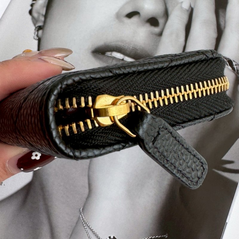 🤍熱賣斷貨款 Chanel 黑色荔枝皮卡片夾 晶片款-5