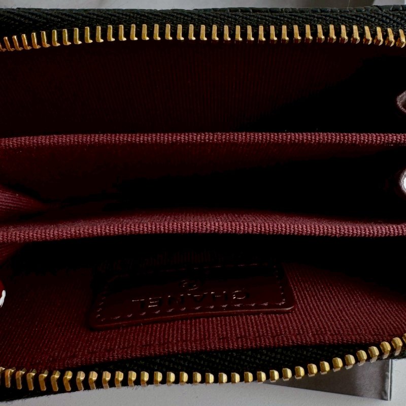 🤍熱賣斷貨款 Chanel 黑色荔枝皮卡片夾 晶片款-8