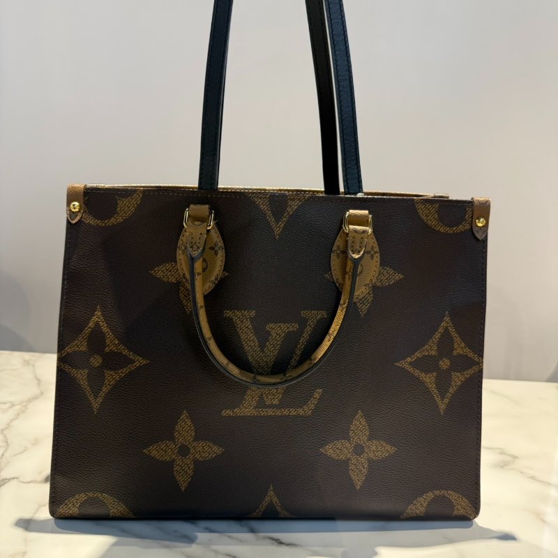 LV On The GO MM雙色老花手提包 托特包-2