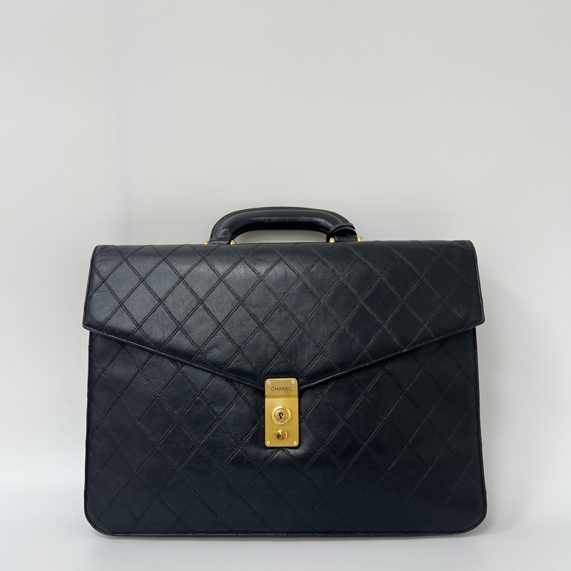Chanel 菱格紋公事包-4