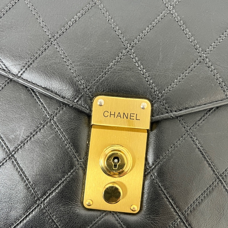 Chanel 菱格紋公事包-9