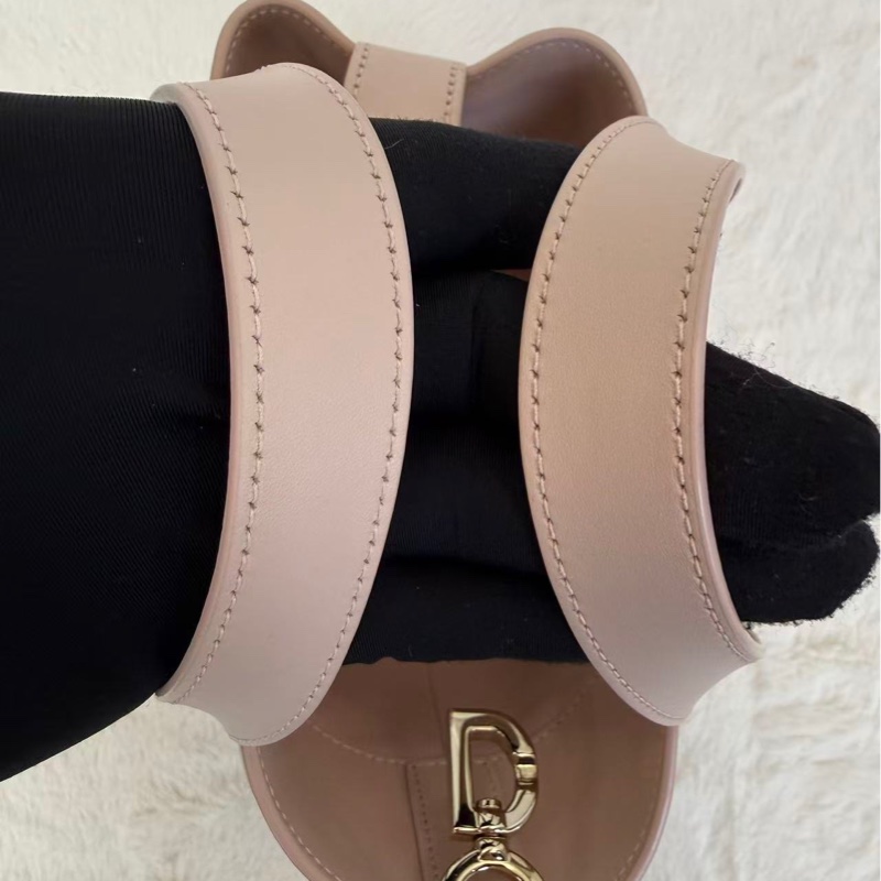 DIOR迪奧 Toujours土著包 胭脂粉色 金扣 牛皮 肩帶款斜挎包 CD Lock 扣環可拆卸肩帶 時尚女士單肩手提包-6