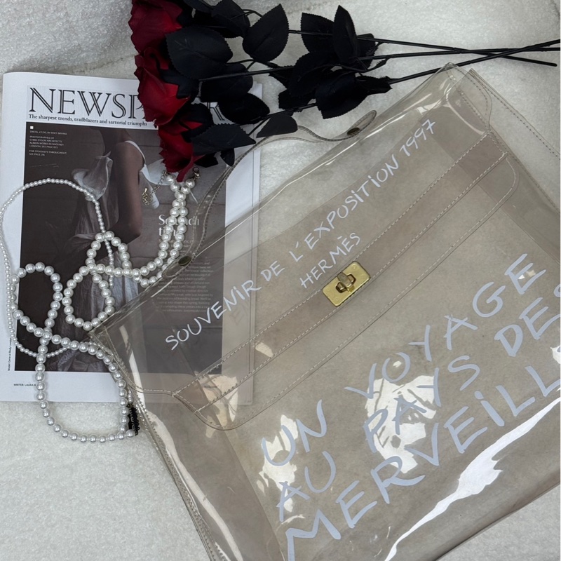 Hermès「Vinyl Kelly」透明限量包-1
