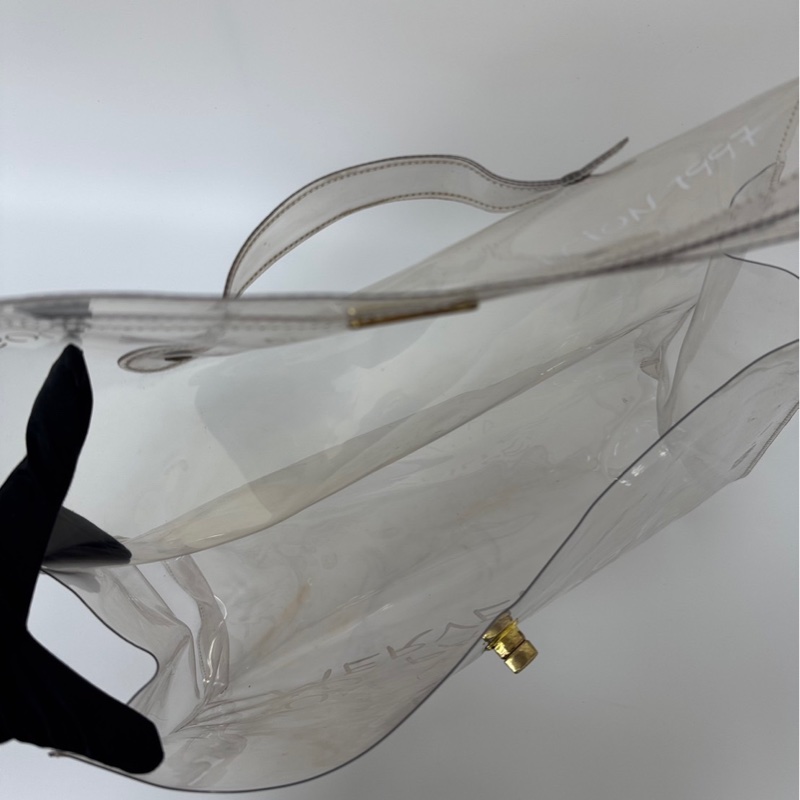 Hermès「Vinyl Kelly」透明限量包-11