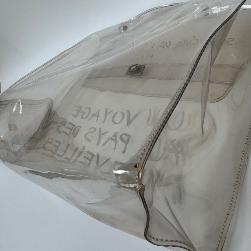 Hermès「Vinyl Kelly」透明限量包-16
