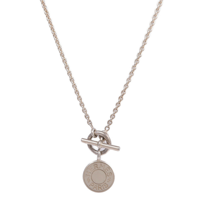 HERMES 925純銀Amulettes Ex-Libris Pendant項鍊-0