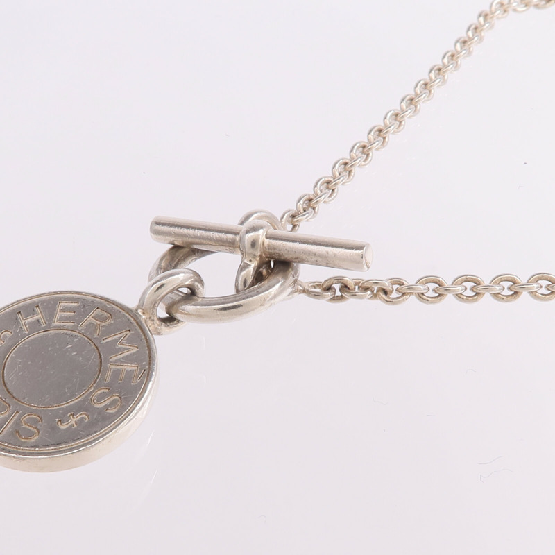 HERMES 925純銀Amulettes Ex-Libris Pendant項鍊-4