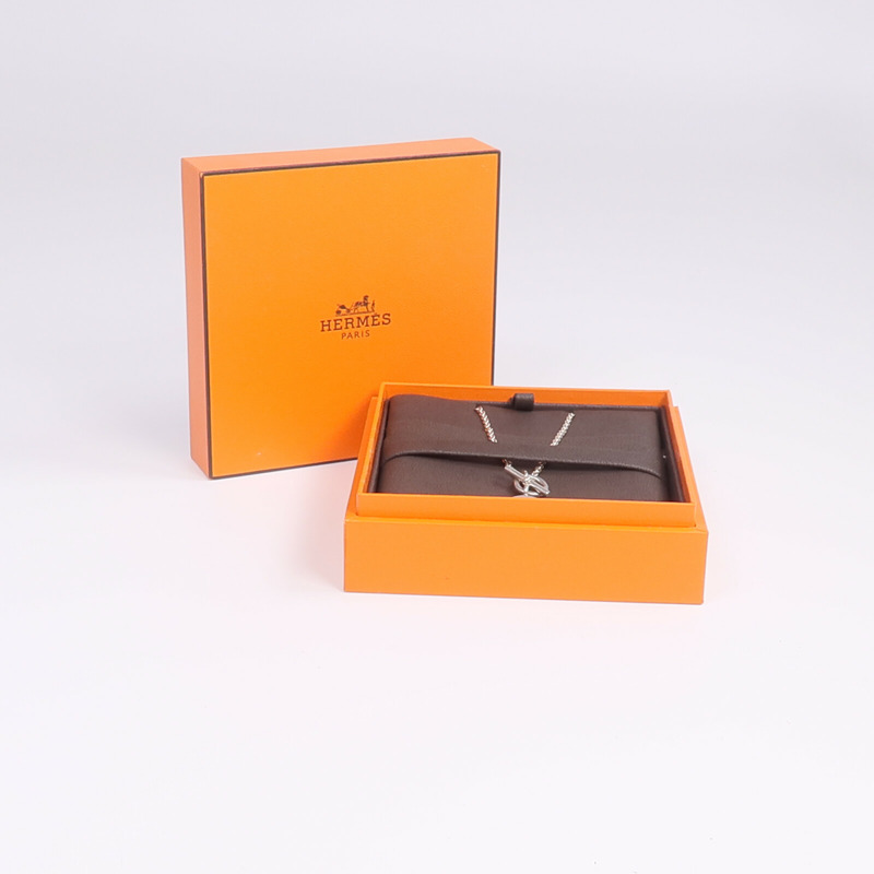 HERMES 925純銀Amulettes Ex-Libris Pendant項鍊-8