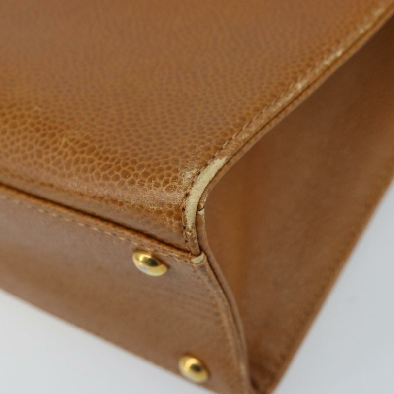 【日本直送】香奈兒鏈手提包 魚子醬皮 金棕色 CC 正品 gh1738-14