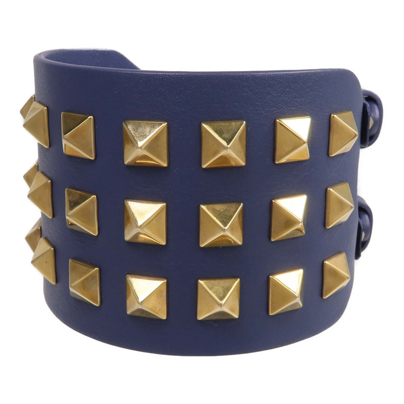 Valentino 牛皮皮革Bracelet金扣手帶-1