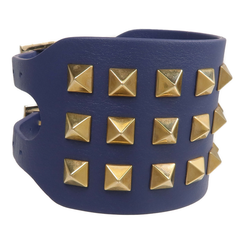 Valentino 牛皮皮革Bracelet金扣手帶-2