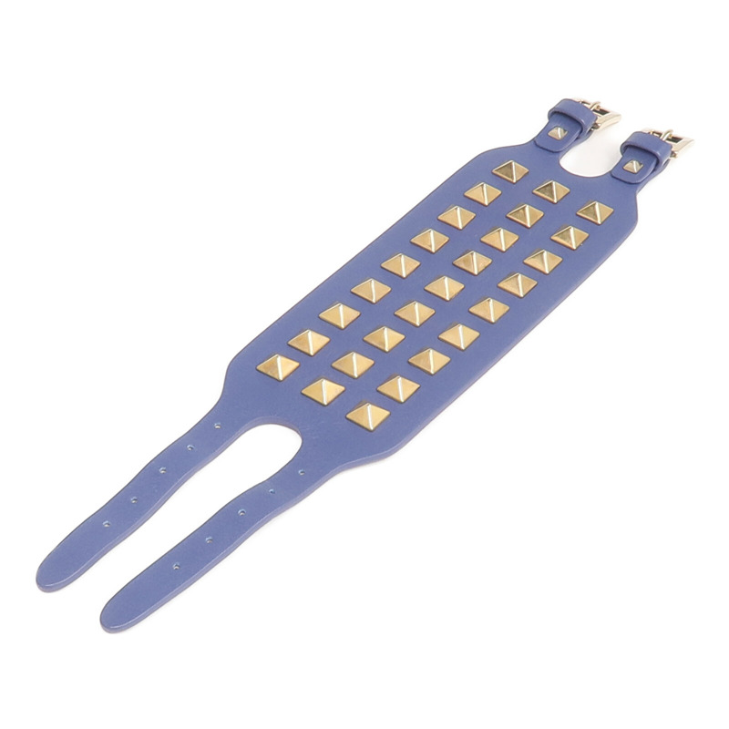 Valentino 牛皮皮革Bracelet金扣手帶-7