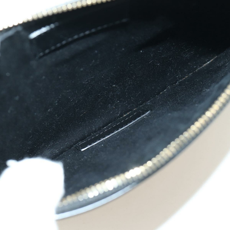 【日本直送】SAINT LAURENT 藤編皮革手拿包 黑色 金色 正品 ki6591M-9