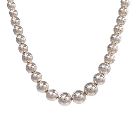TIFFANY＆CO 925純銀Ball Necklace項鍊