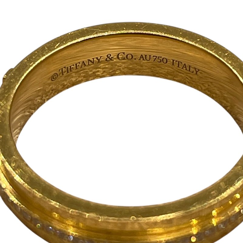 TIFFANY&CO. 蒂芙尼 T系列 鑽石戒指 K18YG #50-6