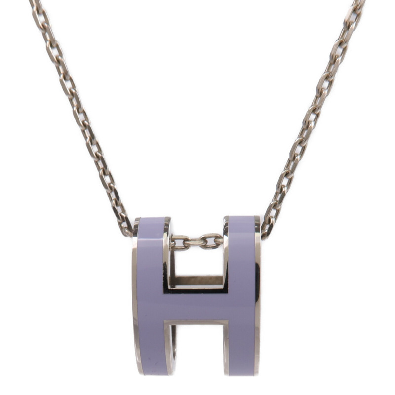 HERMES 金屬/琺瑯Pop H Necklace項鍊-2