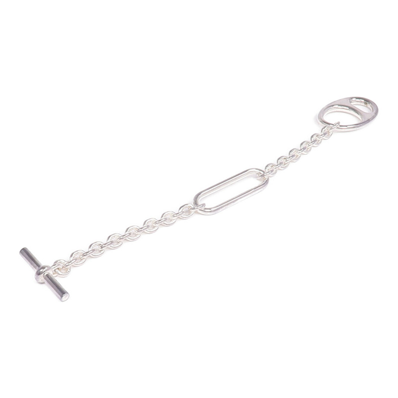 HERMES 925純銀Chaine d'Ancre Twist手鏈-9