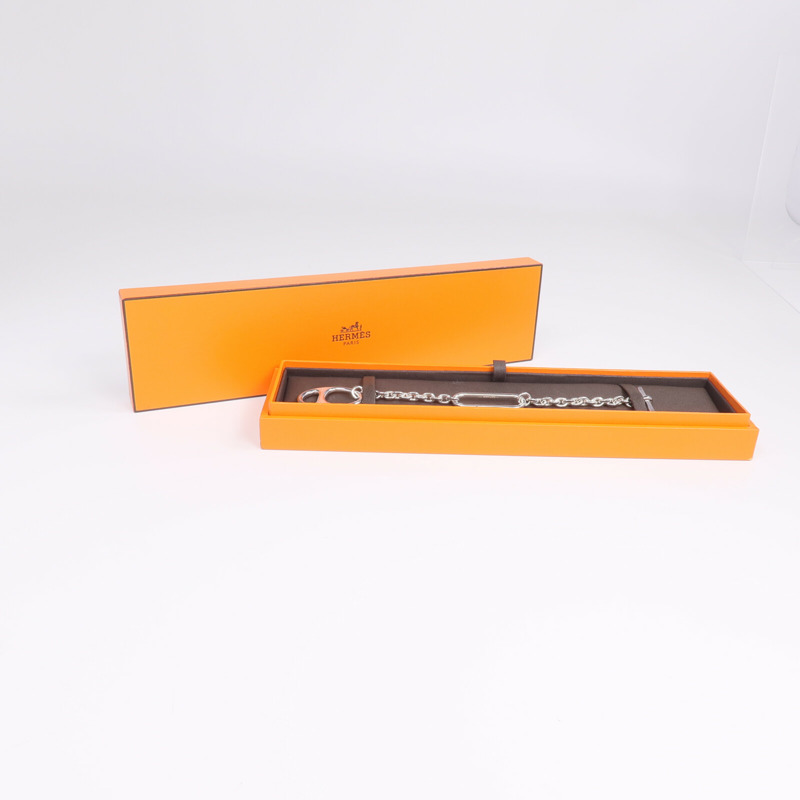 HERMES 925純銀Chaine d'Ancre Twist手鏈-10