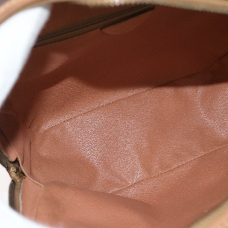 【日本直送】CELINE Macadam帆布肩背包 PVC皮革 棕色 金色 正品 am11126A-9