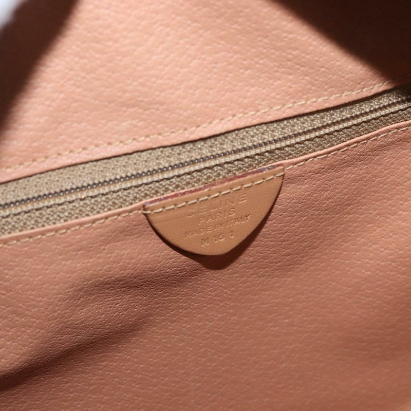 【日本直送】CELINE Macadam帆布肩背包 PVC皮革 棕色 金色 正品 am11126A-19