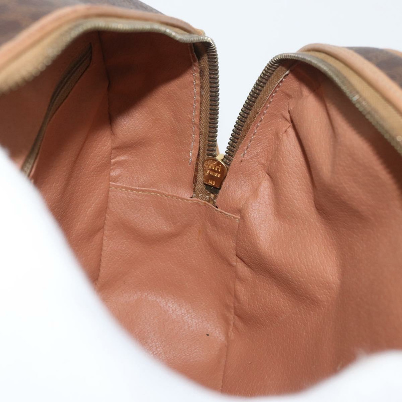 【日本直送】CELINE Macadam帆布肩背包 PVC皮革 棕色 金色 正品 am11126A-20