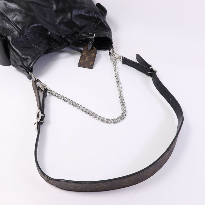 LOUIS VUITTON 羊皮皮革Carry All Vibe PM銀扣手挽肩背兩用袋-9