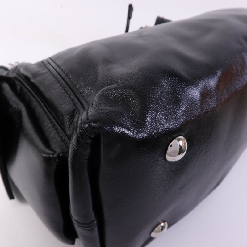 LOUIS VUITTON 羊皮皮革Carry All Vibe PM銀扣手挽肩背兩用袋-13