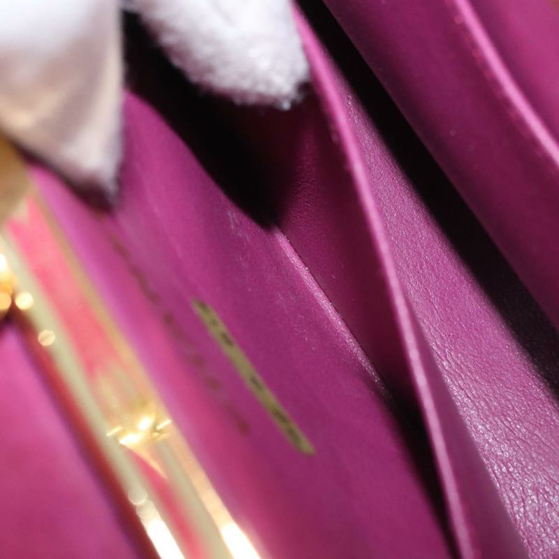 【日本直送】香奈兒鏈條肩背包，紫色麂皮，金色雙C標誌，正品 AMZ166A-22