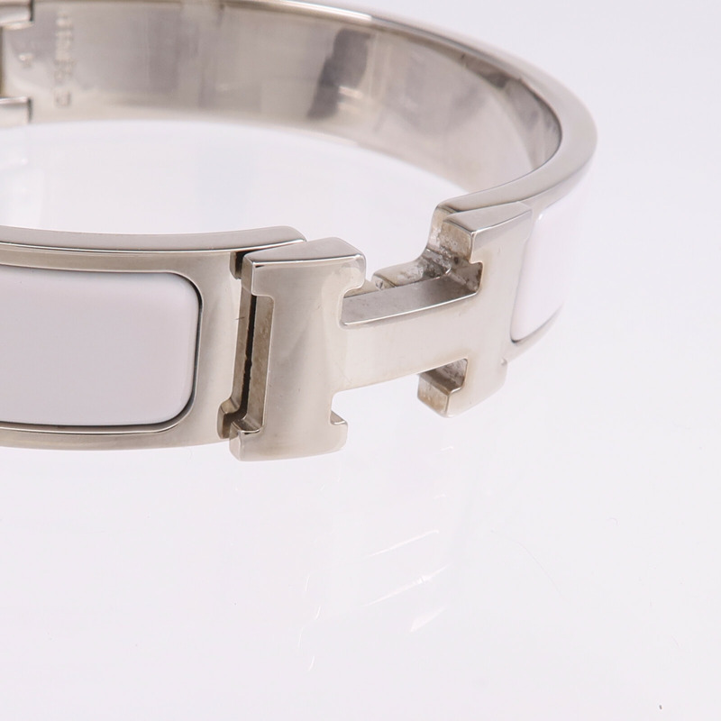 HERMES 金屬/琺瑯Clic H手鐲-4