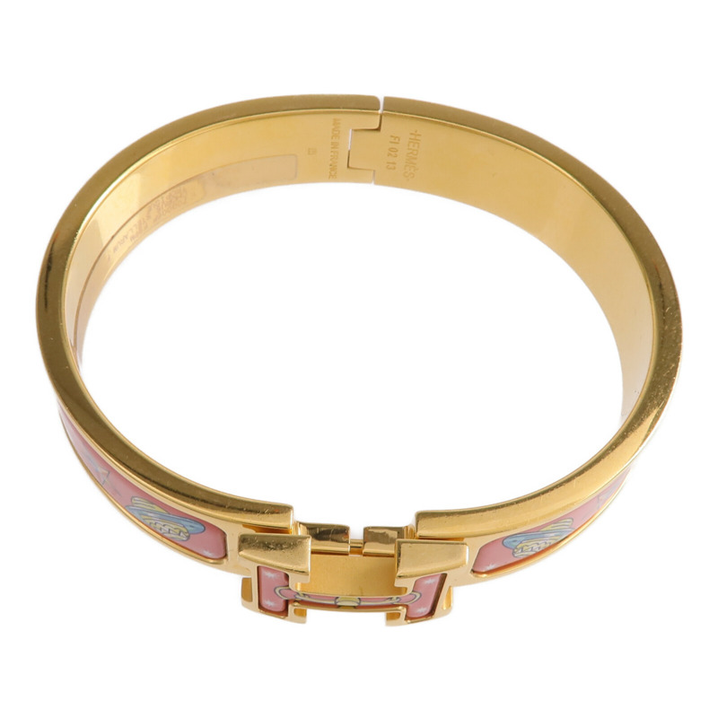 HERMES 金屬/琺瑯Clic H手鐲-3