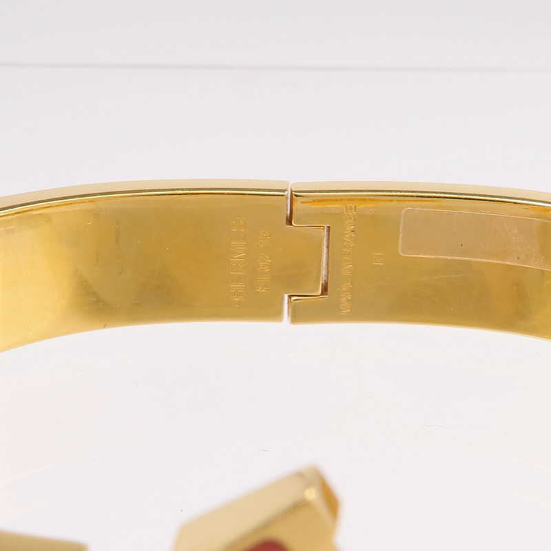 HERMES 金屬/琺瑯Clic H手鐲-6