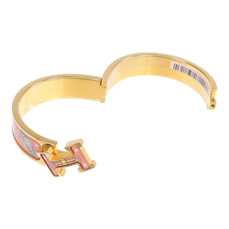 HERMES 金屬/琺瑯Clic H手鐲-8